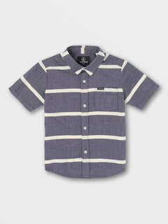 Little Boys Stone Stagger Short Sleeve Shirt - Marina Blue (Y0432230_MRB) [F]