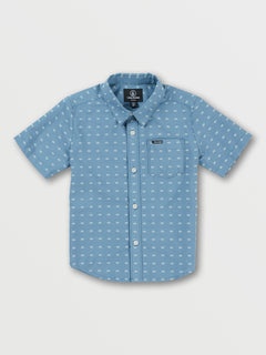 Little Boys Stone Mags Short Sleeve Shirt - Slate Blue (Y0442203_SLB) [B]