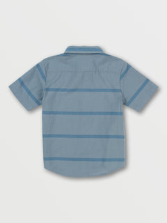 Little Boys Stone Stagger Short Sleeve Shirt - Pewter (Y0442230_PEW) [B]