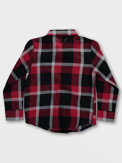 Little Boys Curwin Long Sleeve Flannel - Rio Red