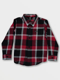Little Boys Curwin Long Sleeve Flannel - Rio Red
