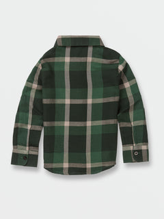 Little Boys Curwin Long Sleeve Flannel - Trekking Green