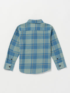 Little Boys Caden Plaid Long Sleeve Shirt - Indigo Ridge (Y0532303_IRG) [B]