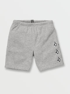 Little Boys Iconic Stone Fleece Shorts - Heather Grey (Y1032202_HGR) [F]