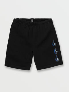 Little Boys Iconic Stone Fleece Shorts - New Black (Y1032202_NBK) [F]