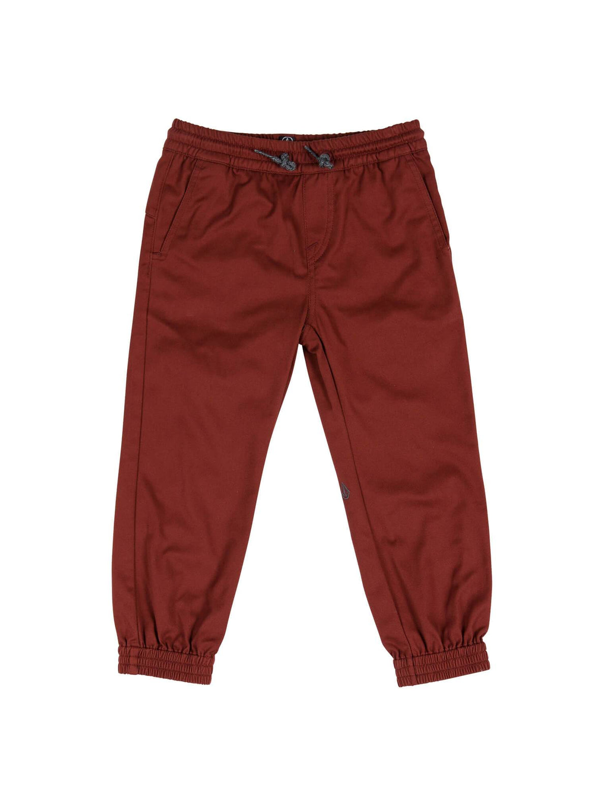 Little Boys Frickin Slim Jogger Pants In Dark Clay, Front View
