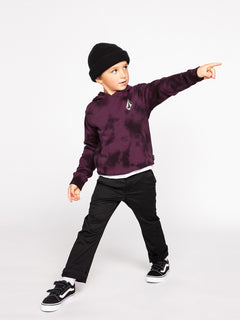 Little Boys Iconic Stone Plus Pullover Hoodie - Mulberry (Y4132201_MUL) [0071]
