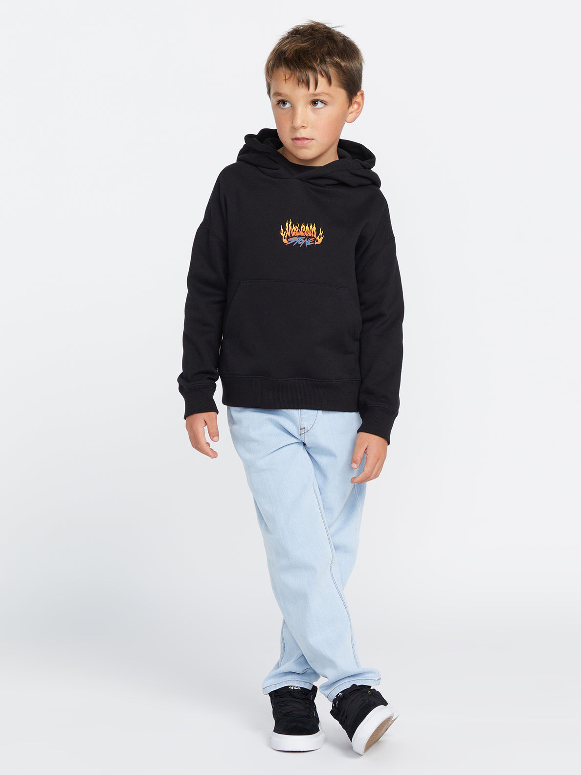 Little Boys Divided Pullover Sweatshirt - Black (Y4132330_BLK) [30]
