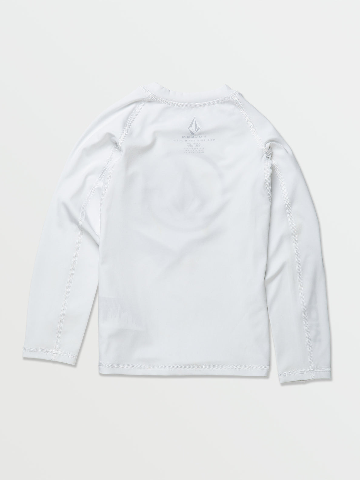 Little Boys Lido Solid Long Sleeve UPF 50 Rashguard - White (Y9312302_WHT) [B]