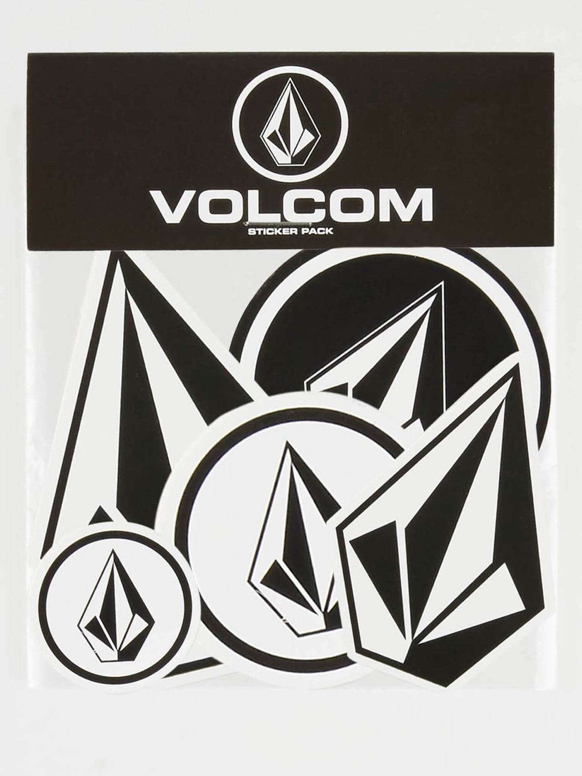 Volcom Stone Sticker Pack - Black White